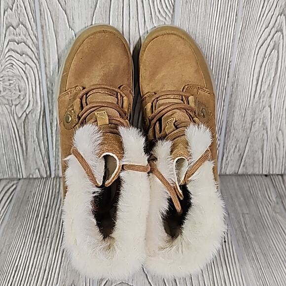 Sorel Explorer Joan Lace Up Waterproof Suede Boots Womens Size 6 NEW - Picture 8 of 14